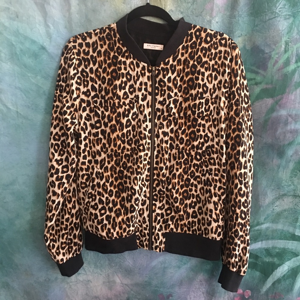 Leopard Equipment Bomber Jacket